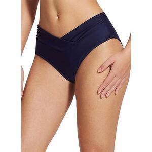 BALEAF Women's Large navy Modest Bikini Bottom High Waisted Swim Bottoms Full Co